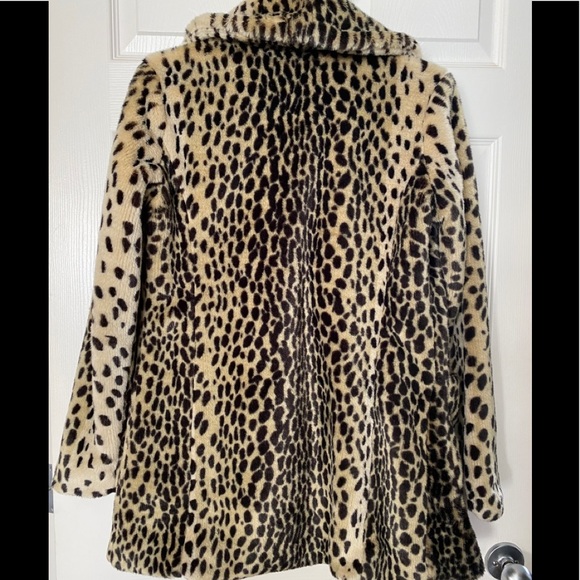 Faux Fur Ocelot Print Sparkle & Fade NWOT XS - Picture 2 of 6
